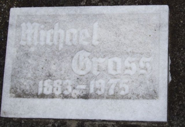 Gross Michael 1883-1975 Grabstein